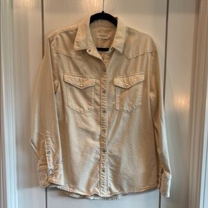 Cream Button-Up Shirt